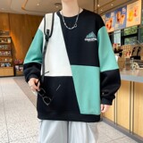 W24208-特P40秋季休闲卫衣男长袖T恤打底衫港风宽松打底衫，男装卫衣，电商D310（原电商305）