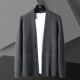 78802-特P60春季休闲时尚毛衣外套男长袖开衫轻熟风商务休闲外套，男装针织衫/毛衣，电商D310（原电商305）