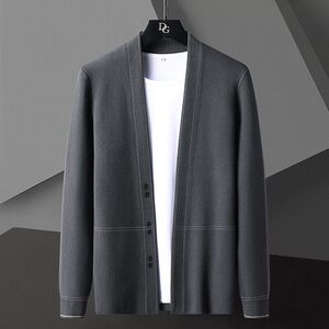 78802-特P60春季休闲时尚毛衣外套男长袖开衫轻熟风商务休闲外套图片