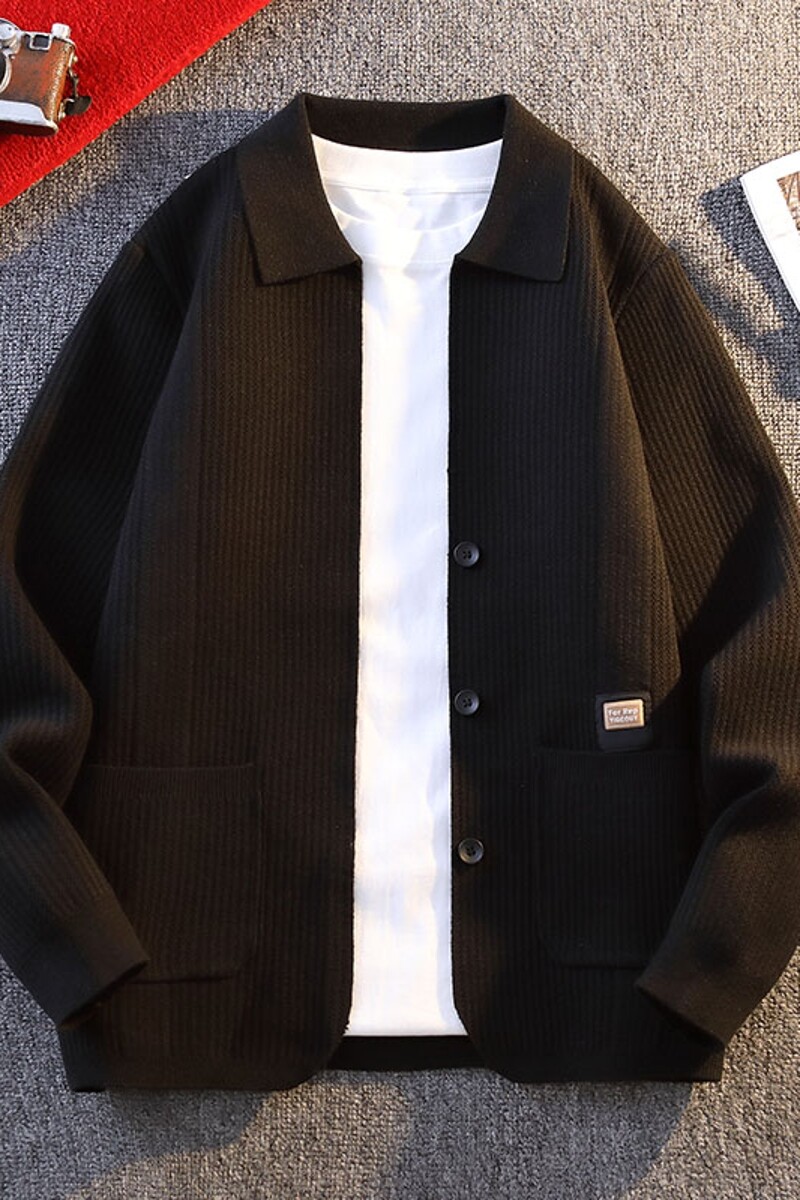 M3895-P65开衫外套男2025春秋新款针织高级感毛衣休闲痞帅男,男装针织衫/毛衣,电商D310（原电商305）
