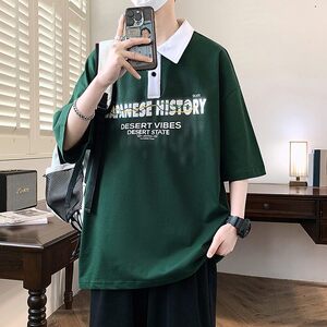 25061-特P40夏季休闲时尚T恤男短袖打底衫青少年翻领短袖polo衫图片