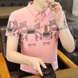 25007-P35春季休闲时尚T恤男短袖打底衫商务休闲修身短袖POLO衫，男装T恤，电商D310（原电商305）