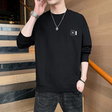 W3255-P60秋季休闲圆领卫衣男长袖T恤打底衫，男装卫衣，电商D310（原电商305）