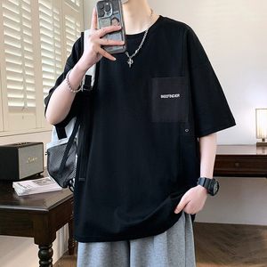 25172-特P40夏季休闲时尚T恤男短袖打底衫青少年潮牌印花T恤图片