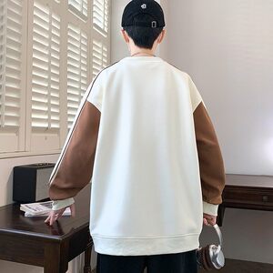 W25205-特P40 春季休闲时尚长袖圆领卫衣男长袖打底衫图片