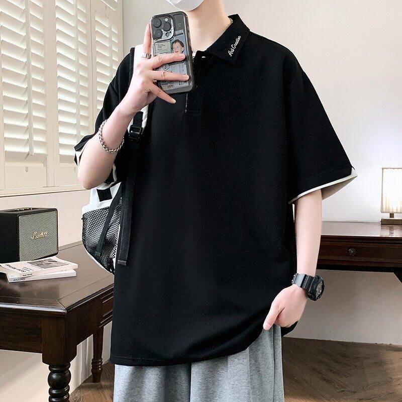 25069-特P50夏季休闲时尚T恤男短袖打底衫青少年翻领短袖polo衫,男装T恤,电商D310（原电商305）