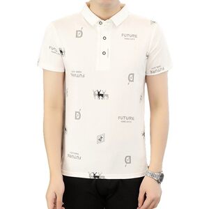 25013-P35春季休闲时尚T恤男短袖打底衫商务休闲修身短袖POLO衫图片