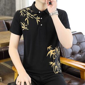 25028-P35春季休闲时尚T恤男短袖打底衫商务休闲修身短袖POLO衫图片