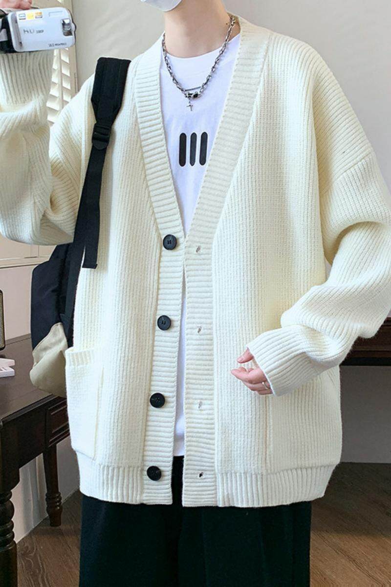 84870-P70毛衣开衫外套男春秋季慵懒风2025新款青少年高级感,男装针织衫/毛衣,电商D310（原电商305）