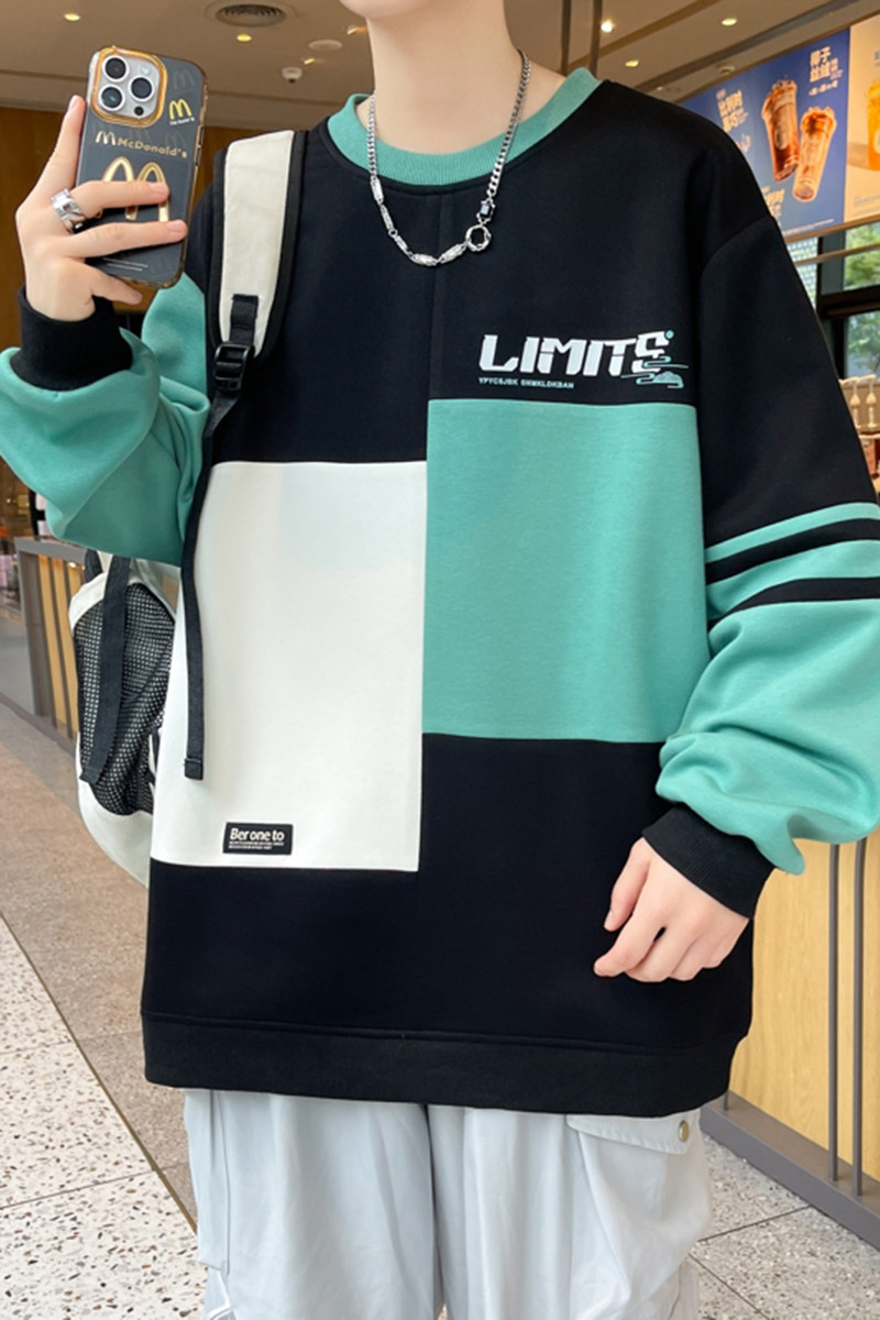 W24209-特P40秋季休闲卫衣男长袖T恤打底衫港风宽松打底衫,男装卫衣,电商D310（原电商305）