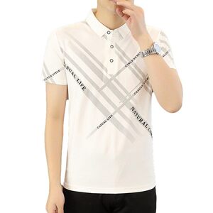 25023-P35 春季休闲时尚T恤男短袖打底衫商务休闲修身短袖POLO衫图片