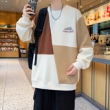 W24208-特P40秋季休闲卫衣男长袖T恤打底衫港风宽松打底衫，男装卫衣，电商D310（原电商305）