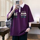 25065-特P40夏季休闲时尚T恤男短袖打底衫青少年翻领短袖polo衫，男装T恤，电商D310（原电商305）