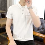 25017-P35春季休闲时尚T恤男短袖打底衫商务休闲修身短袖POLO衫，男装T恤，电商D310（原电商305）