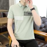 25052-特P35春季休闲时尚T恤男短袖打底衫商务休闲修身短袖POLO衫，男装T恤，电商D310（原电商305）