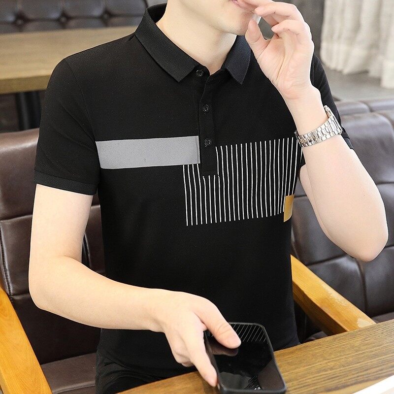 25031-特P35夏季休闲时尚T恤男短袖打底衫商务休闲修身短袖POLO衫,男装T恤,电商D310（原电商305）