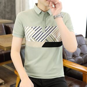 25039-特P35春季休闲时尚T恤男短袖打底衫商务休闲修身短袖POLO衫图片
