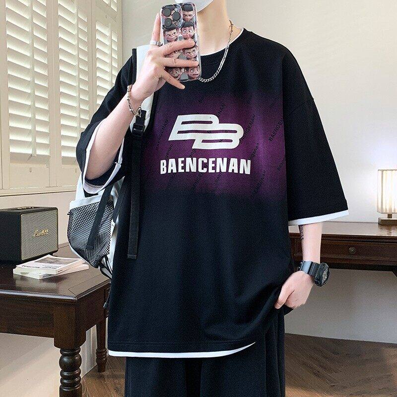 25152-特P40夏季休闲时尚T恤男短袖打底衫青少年潮牌印花T恤,男装T恤,电商D310（原电商305）