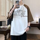 25162-特P40夏季休闲时尚T恤男短袖打底衫青少年潮牌印花T恤，男装T恤，电商D310（原电商305）