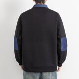 W25217-特P50春季休闲时尚卫衣男长袖打底衫衬衫领假两件外套，男装卫衣，电商D310（原电商305）