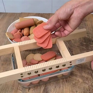 东北切熟土豆片嗮熟土豆干火腿切片器切豆腐片豆腐干午餐肉猪鸭血