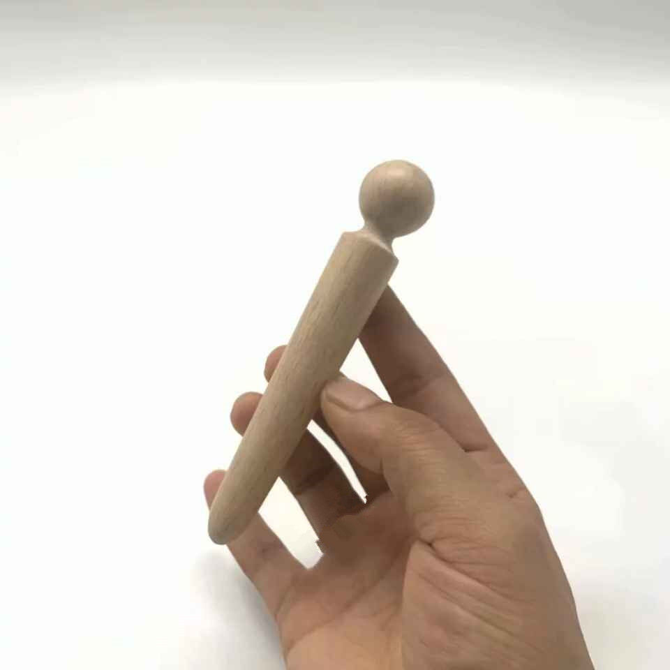 나무 발 마사지 도구 마사지 머리 자오선 준설 스틱 힘줄 가정용 발 지압 스틱