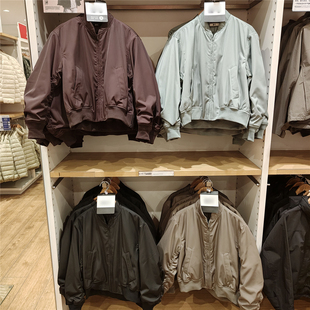 女装 秋冬款夹棉飞行员立领棒球服短款拉链外套棉衣 虞服WY474936