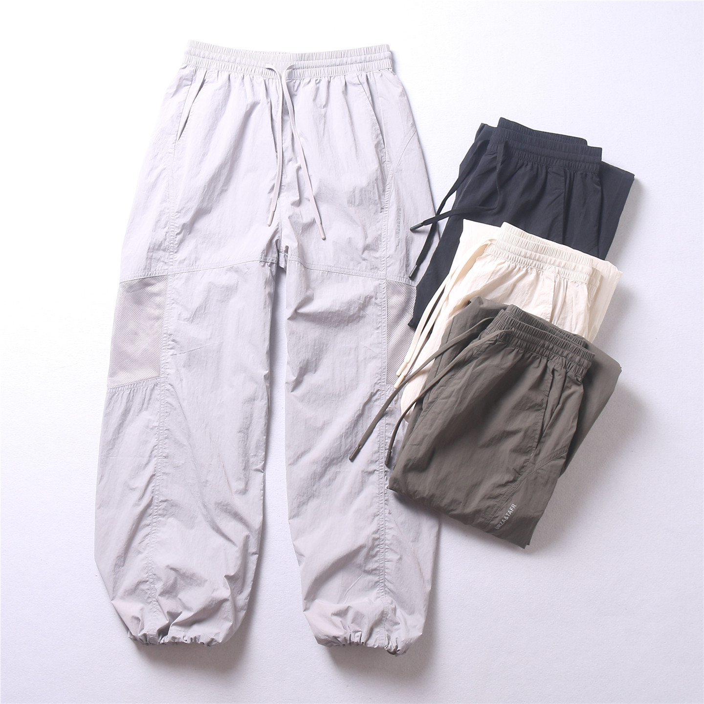 女装 夏季薄款网眼透气速干运动裤松紧腰宽松休闲长裤 虞服25017