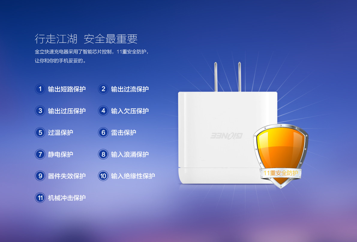 chargeur pour téléphones GIONEE GIONEE - Ref 1302142 Image 3