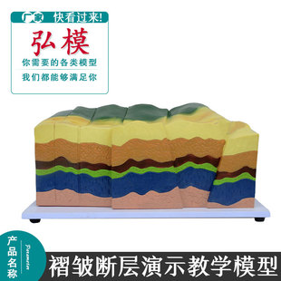 土地模型地理模型褶皱断层演示模型地壳变动模型C3BF-E7B4