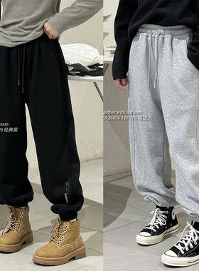 天依角2024冬款男女童一体绒休闲卫裤26075青少年加绒长裤26076