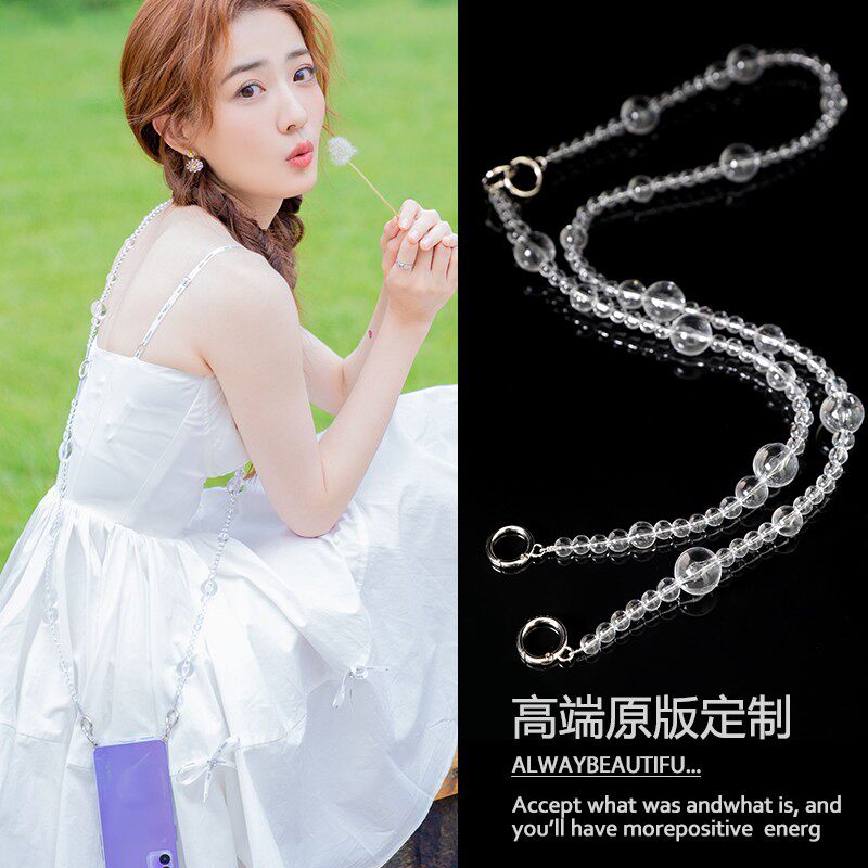 徐璐同款小众设计包包2021新款潮链条单肩腋下包斜挎女包ins透明