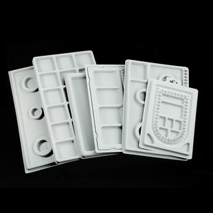 珠宝盘植绒珠宝项链设计盘串珠用品手串设计圆盘diy饰品配饰工具