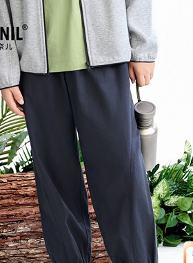 商场同款安奈儿童装男大童梭织单裤长裤运动裤2026夏新款AB626042