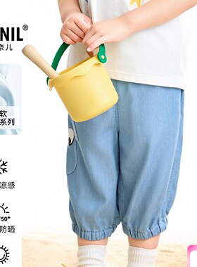 【商场同款】安奈儿童装男童牛仔七分裤2026夏新款XB626183