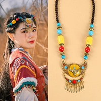 13-тибетская бычья голова-желтая (модель шпильки)