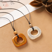 新中式 简约骆驼骨吊坠复古小众长款 项链女高级感毛衣链民族风配饰