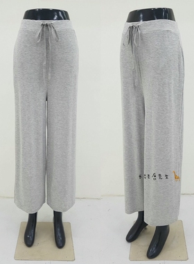 2025年秋季新款韩国东大门直邮 ssang抽绳收腰棉质直筒裤