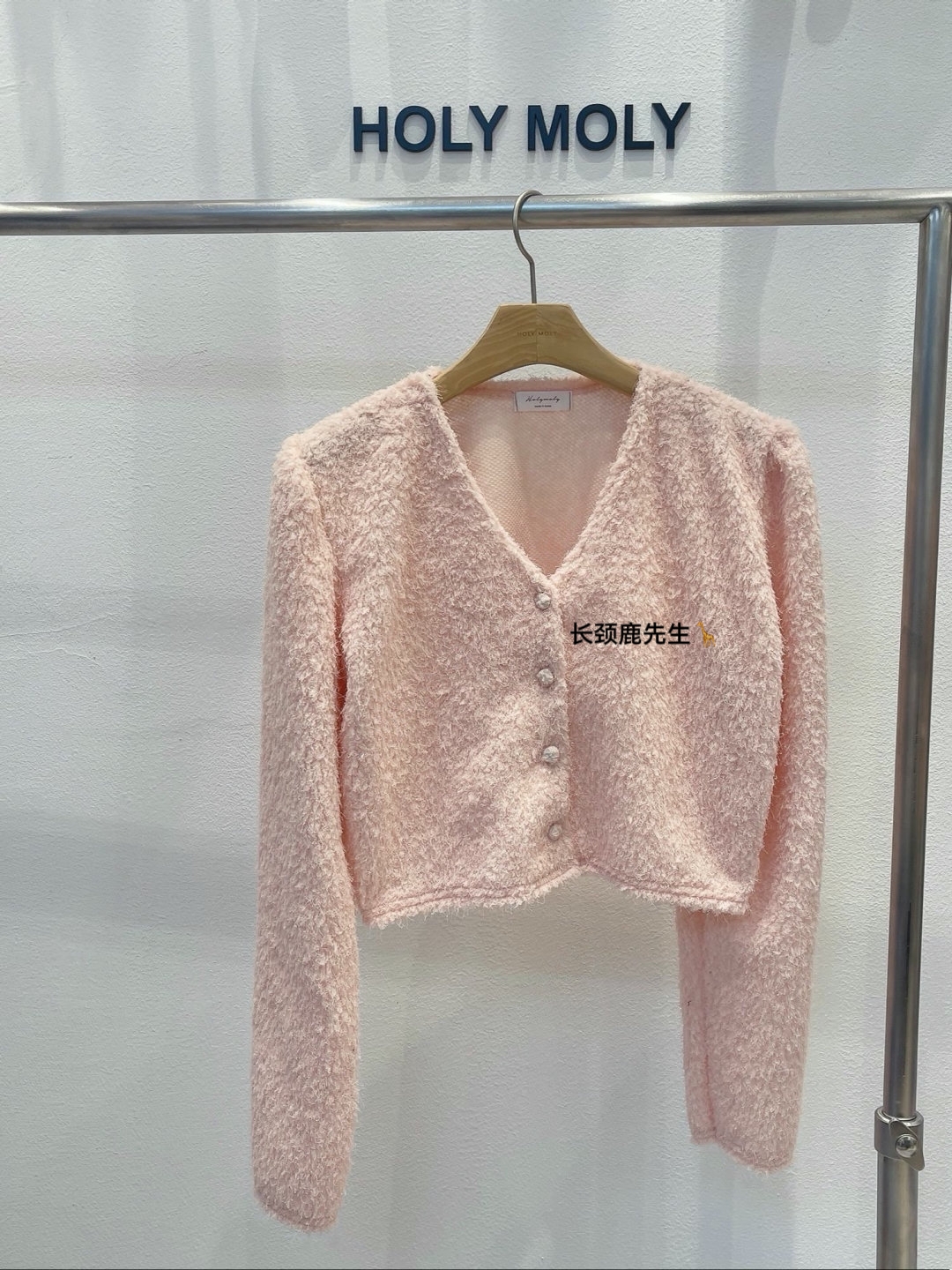 2025年秋冬新款韩国东大门直邮 holy纯色奶绒绒短外套