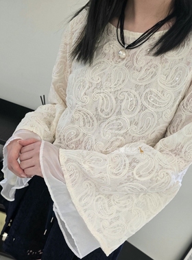 2025年秋冬新款韩国东大门直邮 virus精致编织花纹套头衫