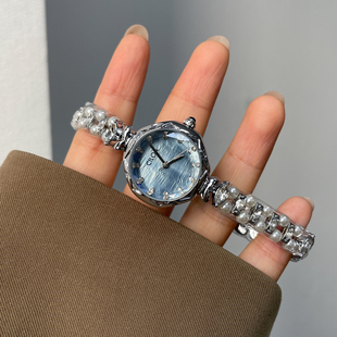 希洛欧CILOA小蓝珠气质手表女品牌女式女款腕表2025新款女士女表