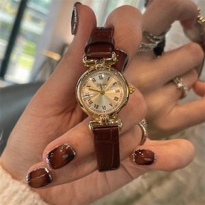 桂花小棕表轻奢小众艺术手表女迷你女款金女士名牌正品2023新款表