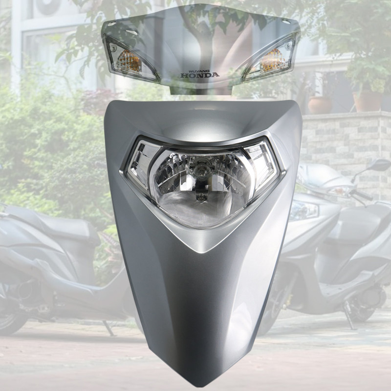 五羊本田喜鲨125t-10外壳数码银头罩灯箱面板前大罩大板前围