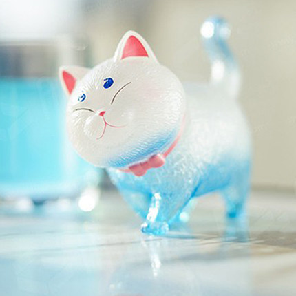 官方正品猫铃铛盲盒ACTOYS透明炫彩七彩手办可爱猫米公仔车饰摆件