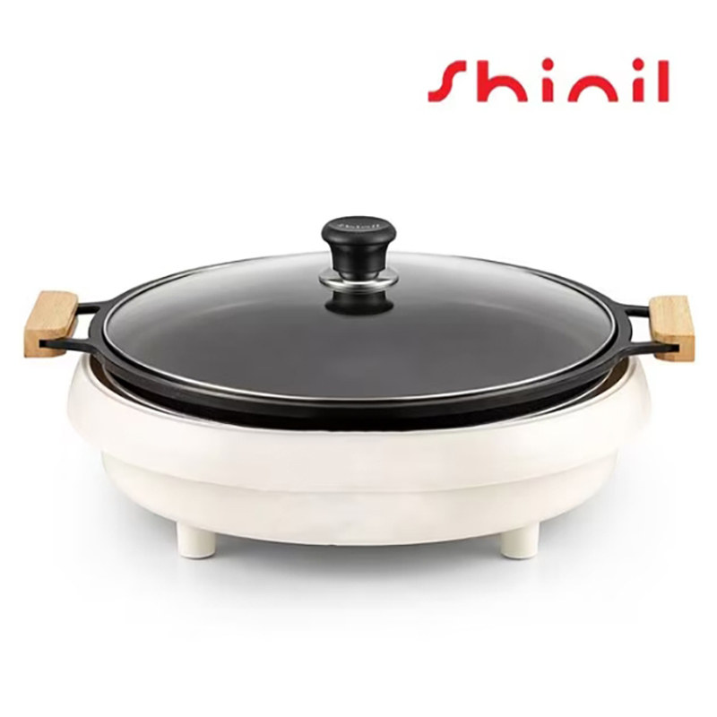 韩国直邮原装进口shinil超大号电烤肉盘煎烙饼涮炒菜多功能料理锅