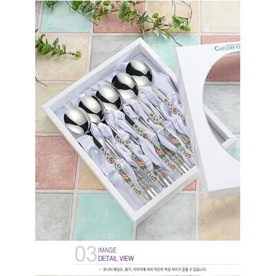 韩国原装进口正品 SMF CORELLE 不锈钢27种18-10 勺子筷子套装