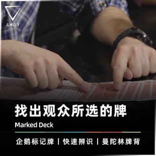 【企鹅标记牌】AMOR魔术 Marked Deck 找出观众选的牌 扑克牌道具