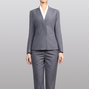 高端职业西装套装女新中式案场客服酒店前台会务接待售楼部工作服