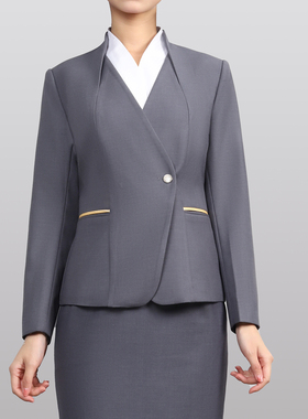 职业西装套装女高级感会务案场物业客服前台接待机场乘务员工作服