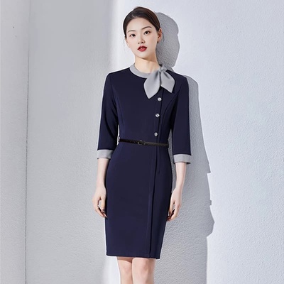 职业连衣裙女夏高级感通勤工作服